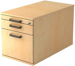 HAMMERBACHER Haziender Rollcontainer ahorn 3 Auszüge 42,8 x 80,0 x 51,2 cm