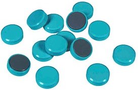 EICHNER Magnete blau, Kunststoff Ø 3,0 cm, 20 St.