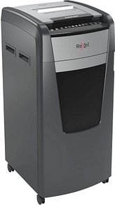 AKTION: Rexel Optimum AutoFeed+ 750M Aktenvernichter mit Partikelschnitt P-5, 2 x 15 mm, bis 750 Blatt, schwarz mit 200 ...