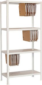 Simonrack Schwerlastregal FILECLICK PLUS 4 8435104939420 weiß 100,0 x 36,0 x 160,0 cm