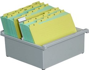 Thumbnail - HAN Karteikasten DIN A5 für 800 Karteikarten grau ohne Deckel