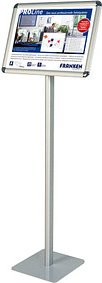 Thumbnail - FRANKEN Infoständer silber DIN A3 28,0 x 28,0 x 120,0 cm, 1 St.