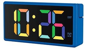 Thumbnail - hama digitaler Wecker Ibiza blau Kunststoff 15,0 x 7,5 cm