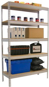 Simonrack Schwerlast-Weitspannregal SIMONFORTE CHIPBOARD 8435104950111 silber 180,0 x 60,0 x 200,0 cm