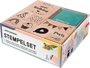 Thumbnail - folia Motivstempel-Set HAPPY BIRTHDAY, 1 Set