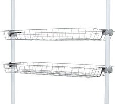 Thumbnail - 2 WENKO Herkules Ablagen für Garderobensystem grau 94,0 x 38,0 x 8,0 cm