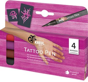 Thumbnail - KREUL Tribals Tattoostifte farbsortiert 0,5 mm, 4 St.