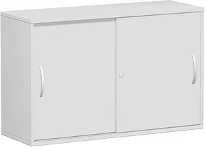 geramöbel Schiebetürenschrank Flex, S-312253-LL lichtgrau 1 Fachboden 120,0 x 42,5 x 79,8 cm