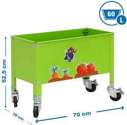 Simonrack Hochbeet SIMONGARDEN URBAN Metall grün rechteckig 70,0 x 48,5 cm, 1 St.