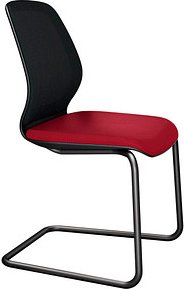 sedus Besucherstuhl se:do AP-830/003 rot, schwarz Stoff, 1 St.