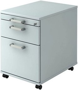 HAMMERBACHER Solid AC20 Rollcontainer lichtgrau 3 Auszüge 42,8 x 58,0 x 59,0 cm