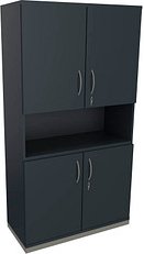 fm Regalschrank Sidney, 4260429769537 lavagrau 100,0 cm 44,2 cm, 1 St.