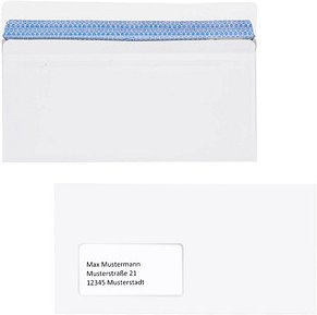 Thumbnail - MAILmedia Briefumschläge Revelope® Professional DIN lang+ mit Fenster offset weiß selbstklebend 100 St.