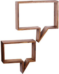 WOHNLING Wandregal sheesham 50,0 x 13,0 x 65,0 cm, 1 St.