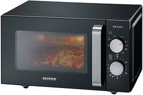 Thumbnail - SEVERIN MW 7762 Mikrowelle 800 Watt schwarz, edelstahl
