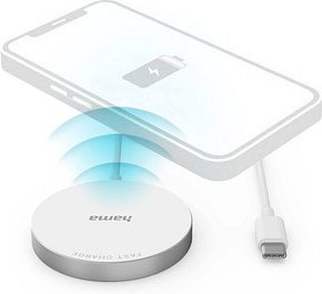 hama MagCharge FC15 Induktive Ladestation weiß, 15 Watt