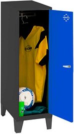 Thumbnail - Simonrack Spind SIMONLOCKER DISM anthrazit, blau 8425437121630, 1 Schließfach 40,0 x 50,0 x 101,5 cm