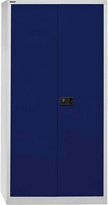 Thumbnail - BISLEY Stahlschrank Universal E722A03G505 lichtgrau, oxofordblau 3 Fachböden 91,4 x 40,0 x 180,6 cm, aufgebaut, 1 St.