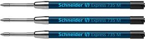 Schneider Express 735 Kugelschreiberminen M schwarz, 3 St.