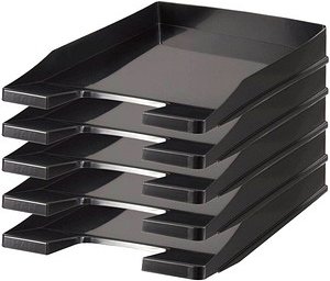 HAN Briefablagen Junior schwarz DIN A4, 5 St.