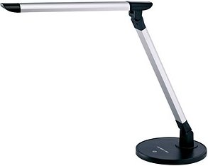 ALCO 9157 Schreibtischlampe silber/schwarz 8 W