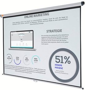 Thumbnail - nobo Rolloleinwand 4:3, 170 x 128 cm Projektionsfläche