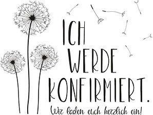 Rayher Motivstempel ICH WERDE KONFIRMIERT...Einladung 7,0 x 9,0 cm, 1 St.