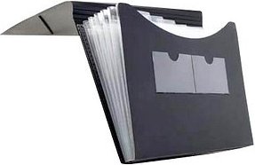 FolderSys Fächermappe 5 Fächer schwarz, 1 St.