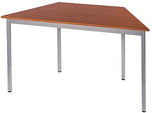 SODEMATUB Mehrzwecktisch kirschbaum, alu Trapezform, Vierkantrohr alu, 60,0/120,0 x 60,0 x 74,0 cm