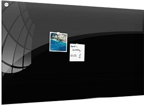 ALLboards Glas-Magnettafel 200,0 x 100,0 cm schwarz