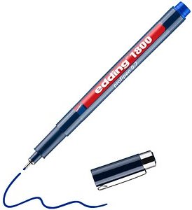 Thumbnail - edding 1800 Fineliner blau 0,7 mm, 1 St.
