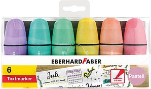Thumbnail - EBERHARD FABER pastell Mini Textmarker farbsortiert, 6 St.