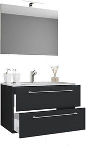 VCM my bath Badmöbel-Set Badinos 914325 schwarz 60,0 x 46,0 x 50,0 cm