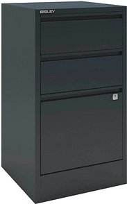 BISLEY Home Hängeregistraturschrank anthrazit 3 Schubladen 41,3 x 40,0 x 67,2 cm