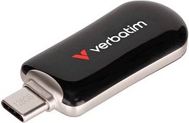 verbatim USB-Stick Plectra schwarz 128 GB, 1 St.