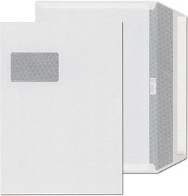 ÖKI Briefumschläge DIN C4 mit Fenster Offset weiß haftklebend 250 St.