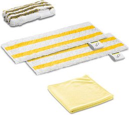 KÄRCHER Starter Wischbezüge-Set für Dampfreiniger sonstige Fasern, 1 Set