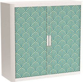 PAPERFLOW easyOffice Tropical Rollladenschrank 60740 2 Fachböden 110,0 x 41,5 x 104,0 cm