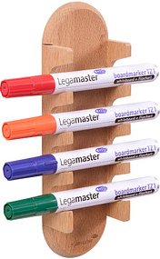 Legamaster magnetischer Stiftehalter WOODEN braun Holz 4 Fächer 6,2 x 3,9 x 24,0 cm