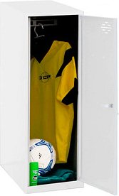 Thumbnail - Simonrack Spind SIMONLOCKER DISM SINGLE weiß 8425437116612, 1 Schließfach 30,0 x 50,0 x 91,5 cm