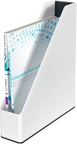 AKTION: LEITZ Stehsammler WOW Duo Colour 53621095 perlweiß/schwarz Kunststoff, DIN A4 mit Prämie nach Registrierung
