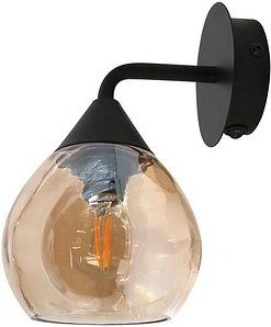 meet powered by PAPERFLOW Daiki Wandleuchte bernstein, schwarz