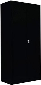 LÜLLMANN Metallschrank 530349 tiefschwarz 92,5 x 42,2 x 195,0 cm, aufgebaut, 1 St.