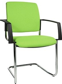 2 Topstar Besucherstühle BtoB 20 BB390A G05 grün Stoff