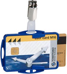 Thumbnail - DURABLE Ausweishalter für 2 Karten blau, 25 St.