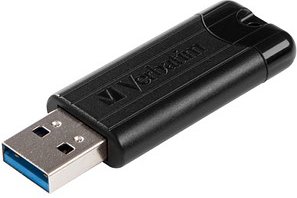 verbatim USB-Stick PinStripe 3.0 schwarz 64 GB, 1 St.