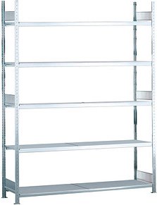 SCHULTE Schwerlast-Weitspannregal WS 2000 15710 silber 150,0 x 40,0 x 300,0 cm