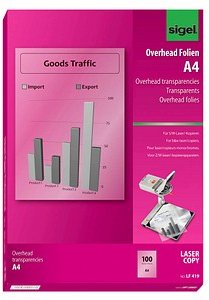 SIGEL Laserfolien LF419 klar, 100 St.