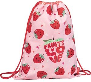 BRUNNEN Turnbeutel Kunstfaser rosa/rot