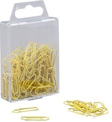 Thumbnail - Gowi Büroklammern gelb lackiert, 100 St.